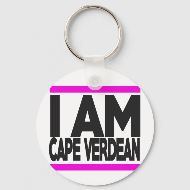 Porte-clés je suis cape Verdean (Recto)