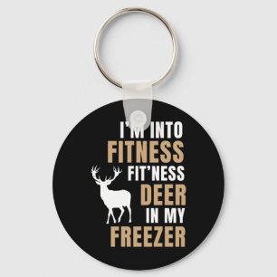 Porte-clés Je suis en forme Deer Freezer Funny Deer Hunting H