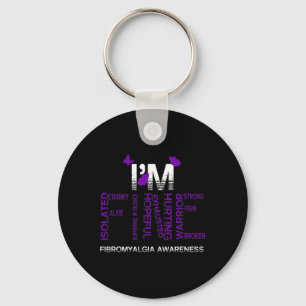 Porte-clés Je suis fin Fibromyalgie Guerrier Fibro Sensibilis