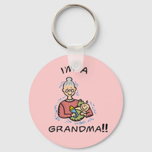 Porte-clés Je suis grand-mère et bébé