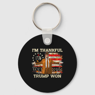 Porte-clés Je suis heureux que Trump ait gagné Thanksgiving T