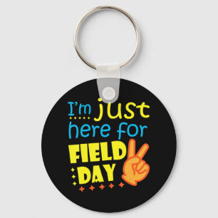 Porte-clés Je suis juste ici pour le Field Day Happy Dernier 