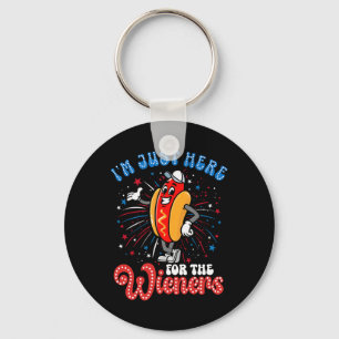 Porte-clés Je suis juste ici pour les Wieners Firework Hot Do