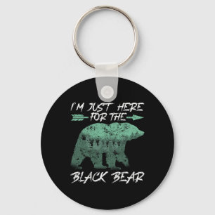 Porte-clés Je suis juste là pour la chasse à la corne d'ours