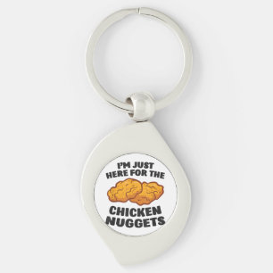 Porte-clés Je suis juste là pour les nuggets de poulet