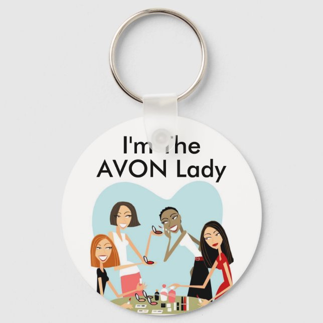 Porte-clés Je suis la Porte - clé, AVON Lady (Recto)