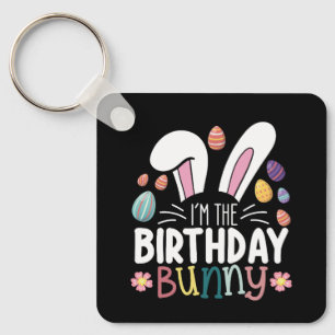 Porte-clés Je suis L'Anniversaire Bunny Famille de Pâques