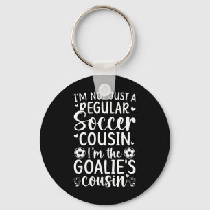 Porte-clés Je suis le gardien de but de football Cousin d'un