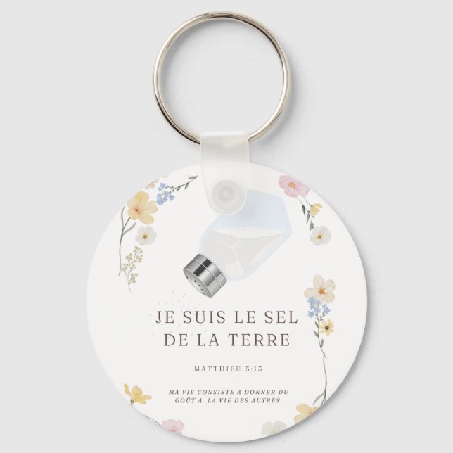 Porte-clés Je suis le Sel de la Terre  (Recto)