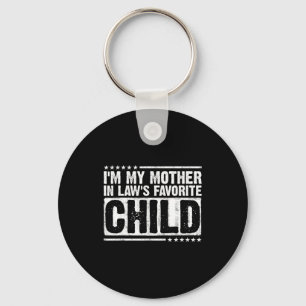 Porte-clés Je suis l'enfant préféré de ma belle-mère, un pare