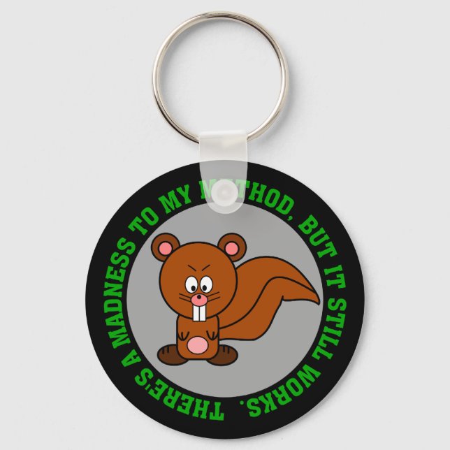 Porte-clés Je suis peut-être fou, mais je peux toujours faire (Recto)