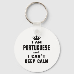 Porte-clés Je suis portugais et je ne peux pas garder le
