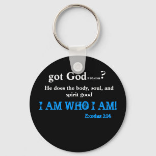 Porte-clés JE SUIS QUI JE SUIS gotGod316.com porte - clé