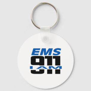 Porte-clés Je suis substance de 911 logos pour le feu, SME,