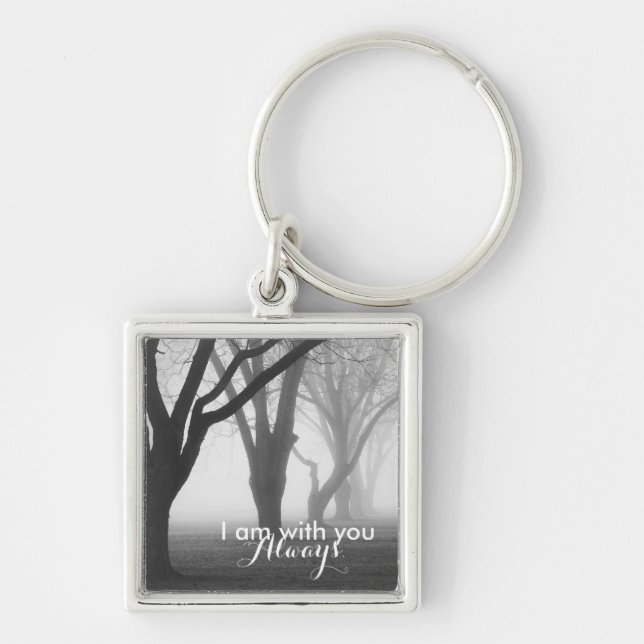 Porte-clés "Je suis toujours avec toi" Matthieu 28:20 Verse d (Devant)