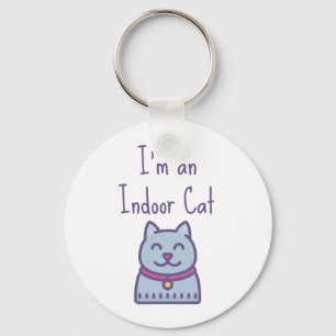 Porte-clés Je suis un Amoureux des chats d'Humour amusant de 