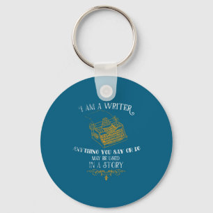 Porte-clés Je suis un écrivain design pour journaliste AU cit