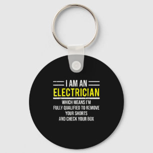 Porte-clés Je Suis Un Électricien Funny Electrical Worker Ca