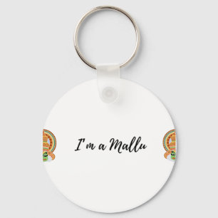 Porte-clés Je suis un Mallu premium masque visage classique c