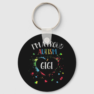 Porte-clés Je suis une fière autisme Gigi Sensibilisation sur