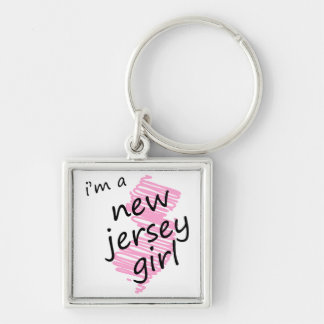 Porte-clés Je suis une fille de New Jersey