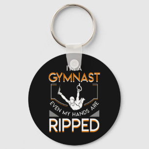 Porte-clés Je Suis Une Gymnastique Même Mes Mains Sont Écrasé