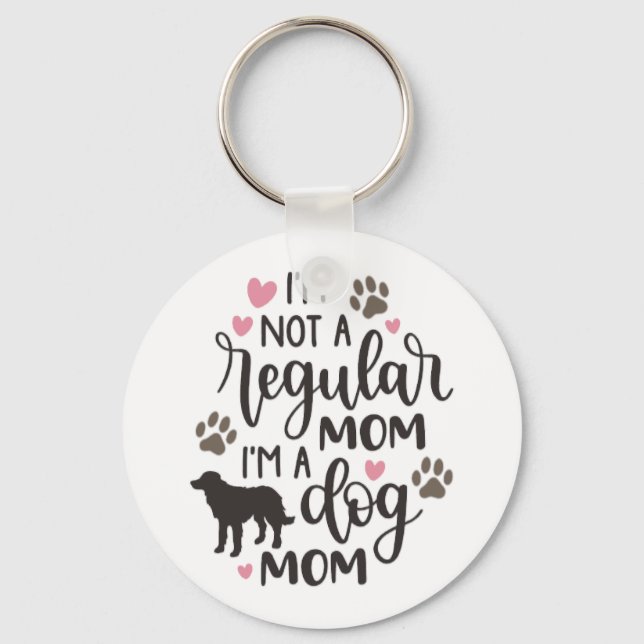 Porte-clés Je suis une maman du chien (Recto)