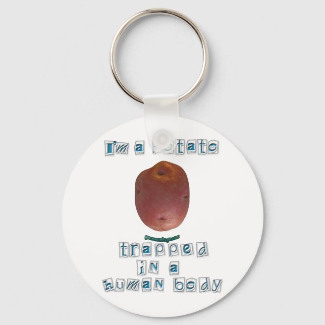 Porte-clés Je suis une pomme de terre (Recto)