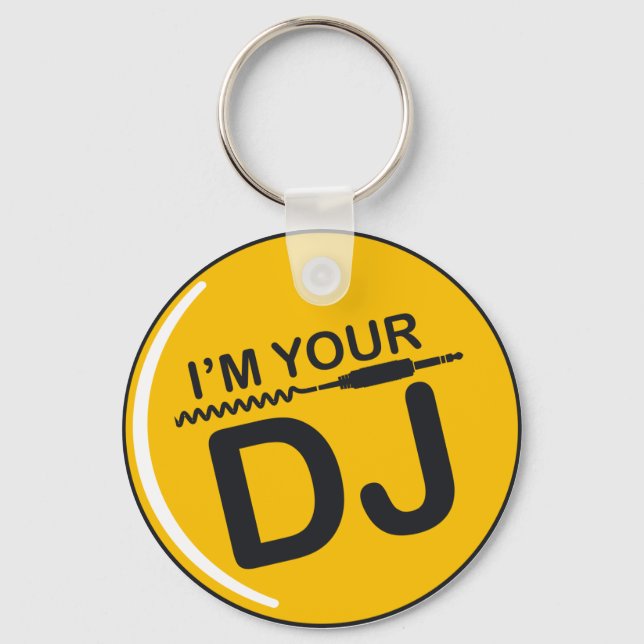 Porte-clés Je suis votre DJ (Recto)