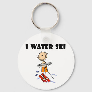 Porte-clés Je T-shirts et cadeaux de ski d'eau