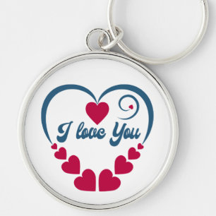 Porte-clés Je T'Aime. Bonne Saint Valentin.