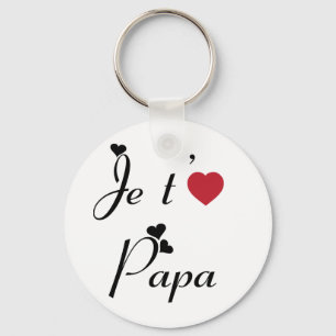 Porte-clés Je t'aime papa
