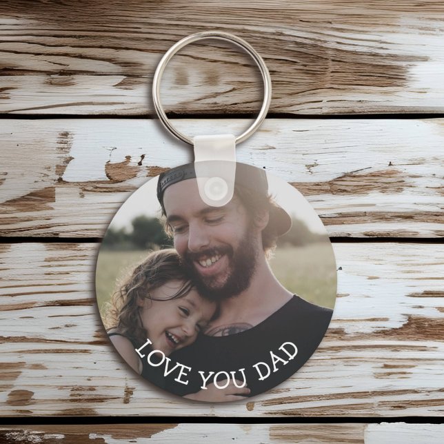 Porte-clés Je t'aime papa, Porte - clé photo personnalisé (Créateur téléchargé)