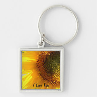 Porte-clés Je t'aime porte - clé de tournesol