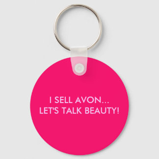 PORTE-CLÉS JE VENDS AVON...PARLONS DE BEAUTÉ !