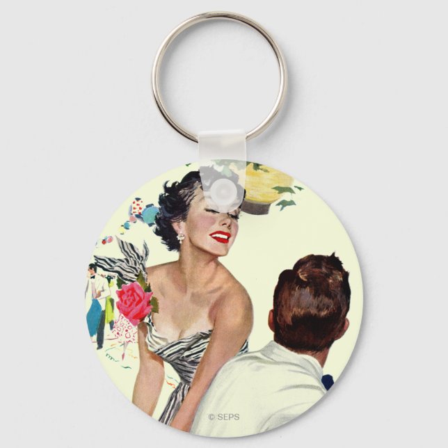 Porte-clés Je veux un homme (Recto)