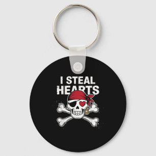 Porte-clés Je vole Coeurs Valentines Jour Pirate Funny Valent