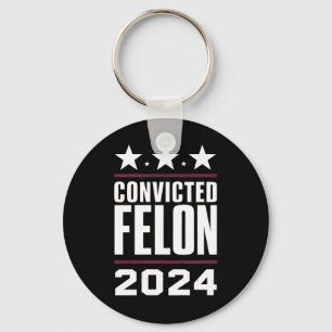 Porte-clés Je vote pour le condamné Felon Pro Trump 2024
