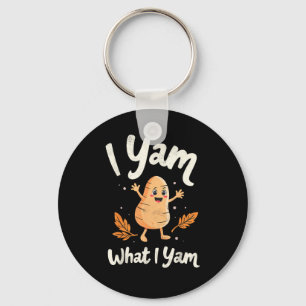 Porte-clés Je Yam Ce Que Je Yam Doux Pommes De Terre Thanksgi