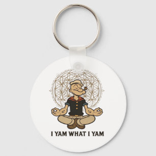 Porte-clés Je Yam What I Yam Mème Citation