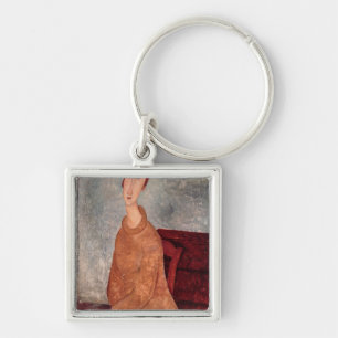 Porte-clés Jeanne Hebuterne dans un pullover jaune, 1918-19