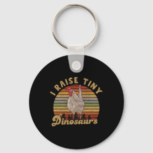 Porte-clés J'élève des dinosaures miniatures Vintage Retro dr