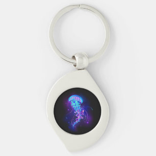 Porte-clés Jellyfish éclatante couleur