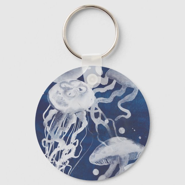 Porte-clés Jellyfish sur Arrière - plan de la Marine (Recto)