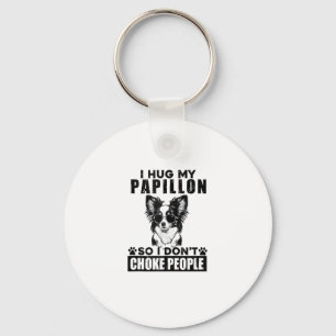 Porte-clés J'Embrasse Mon Papillon Donc Je N'Étouffe Pas Les