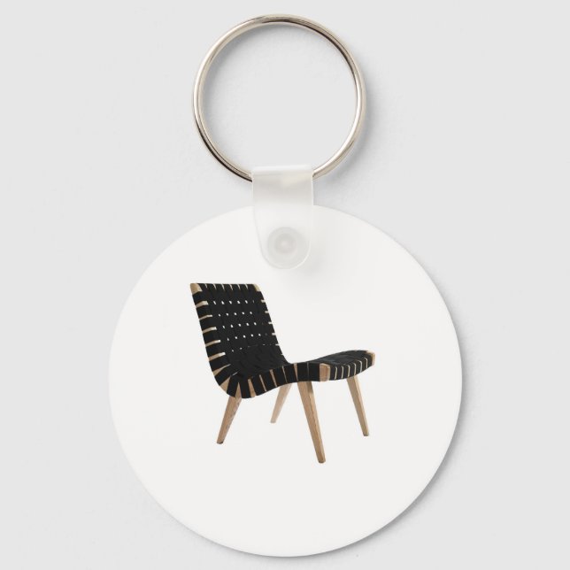 Porte-clés JENS RISOM par Knoll Mid-Century Moderne Strap Cha (Recto)