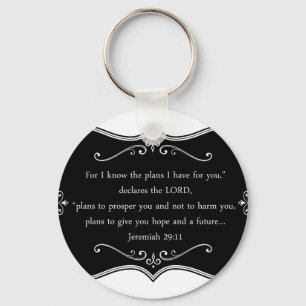 Porte-clés Jeremiah 29:11 Custom Christian Gift