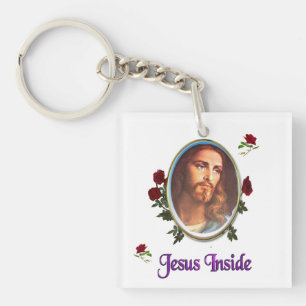 Porte-clés Jésus à l'intérieur