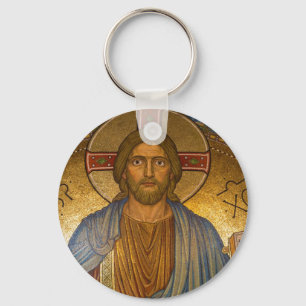 Porte-clés Jesus Christ IC XC Button Keychain