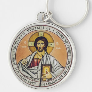 Porte-clés Jésus-Christ Pantocrator dôme de l'Église